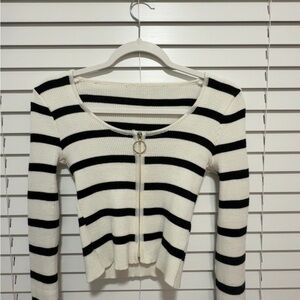 Striped Black and White Sweater